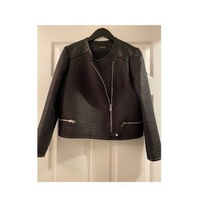 Club Monaco Black Crop Jacket